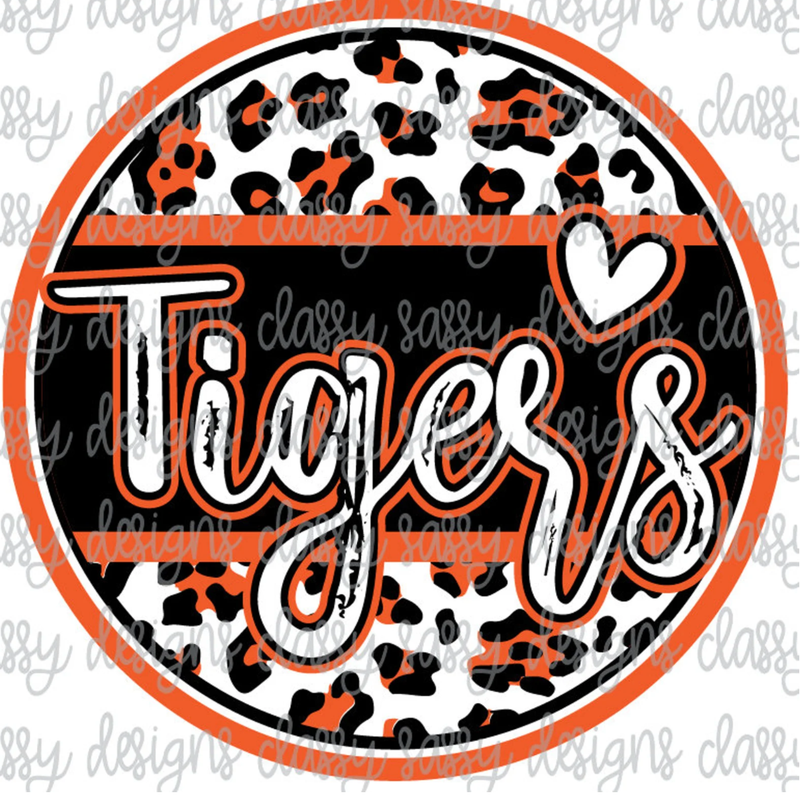 Tigers  Print Circle