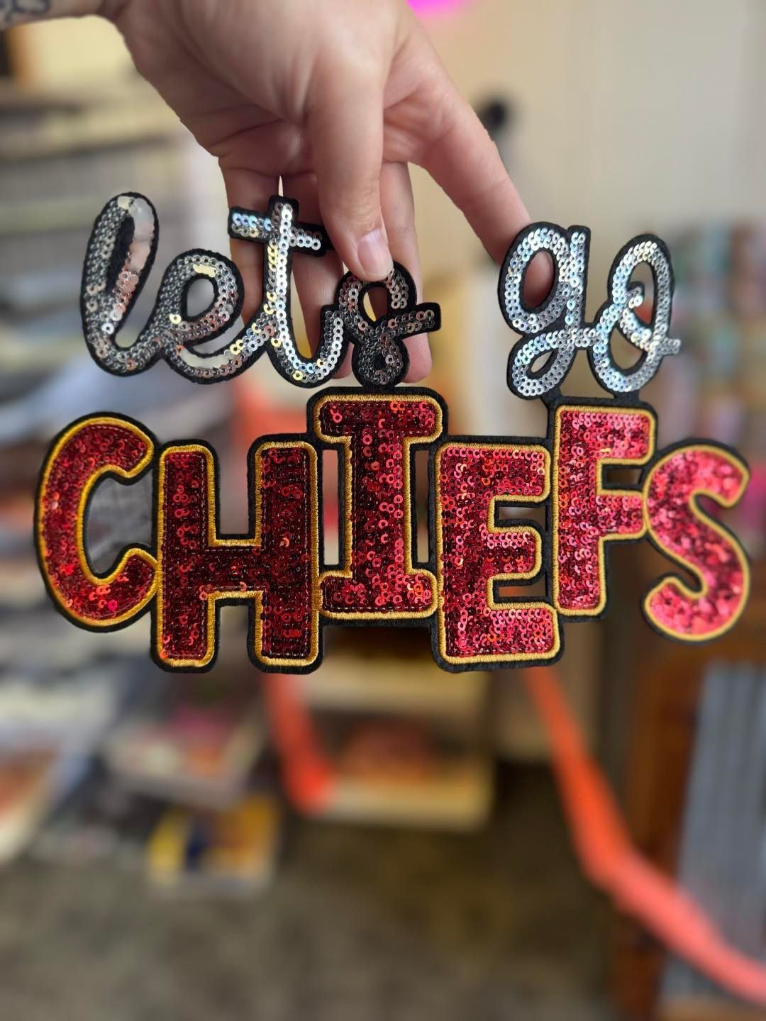 Let’s Go Chiefs Patch Sweatshirt