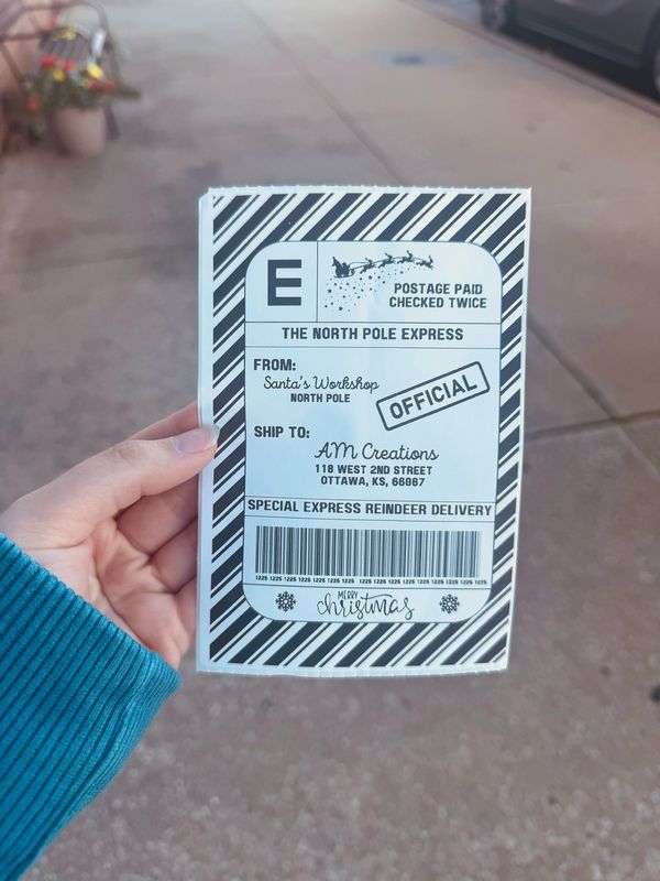 Custom Santa’s Workshop Label