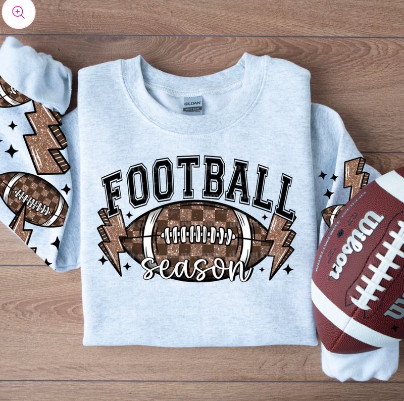 Football Season (front And Both Sleeve)