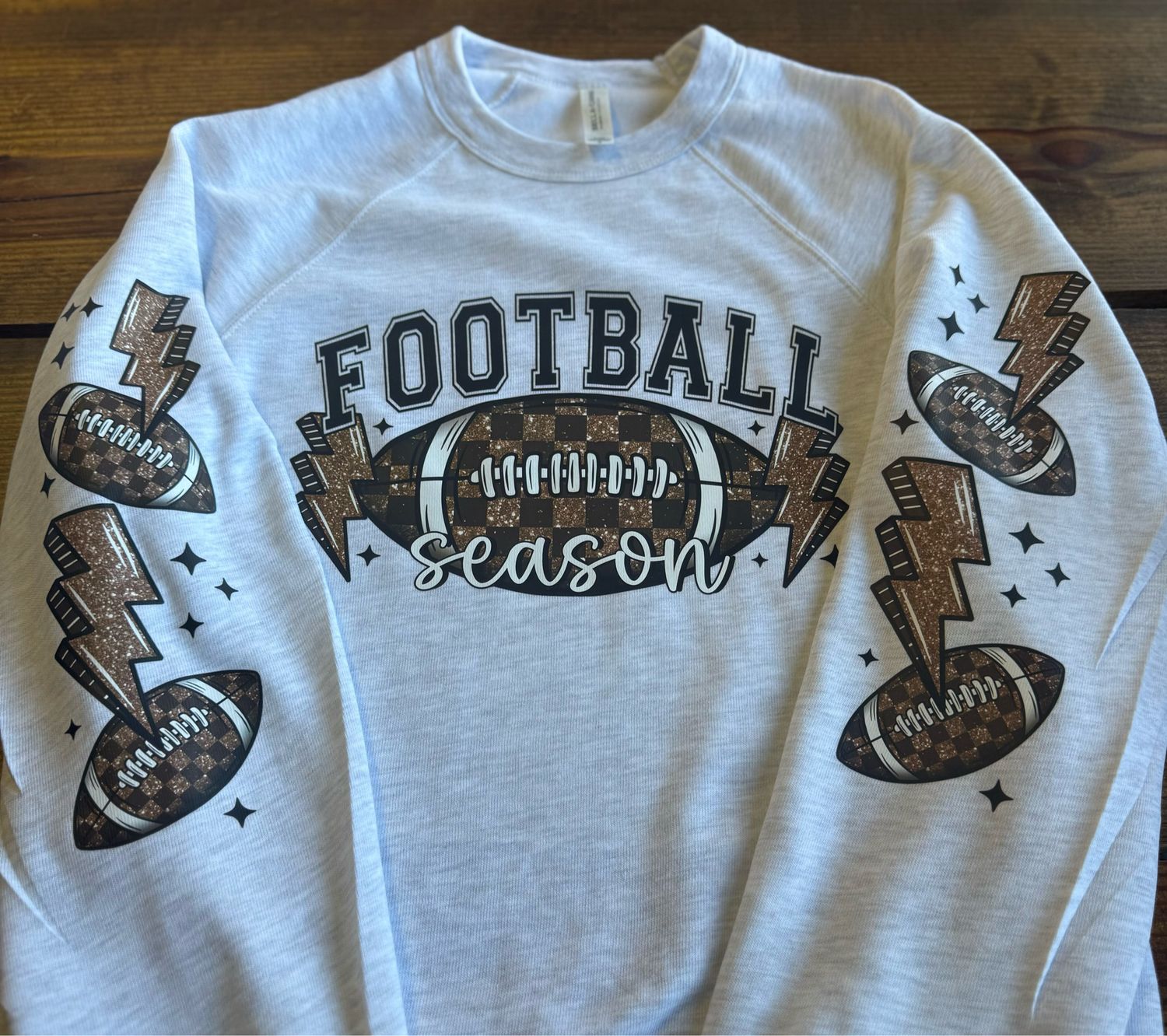 Football Season (front And Both Sleeve)