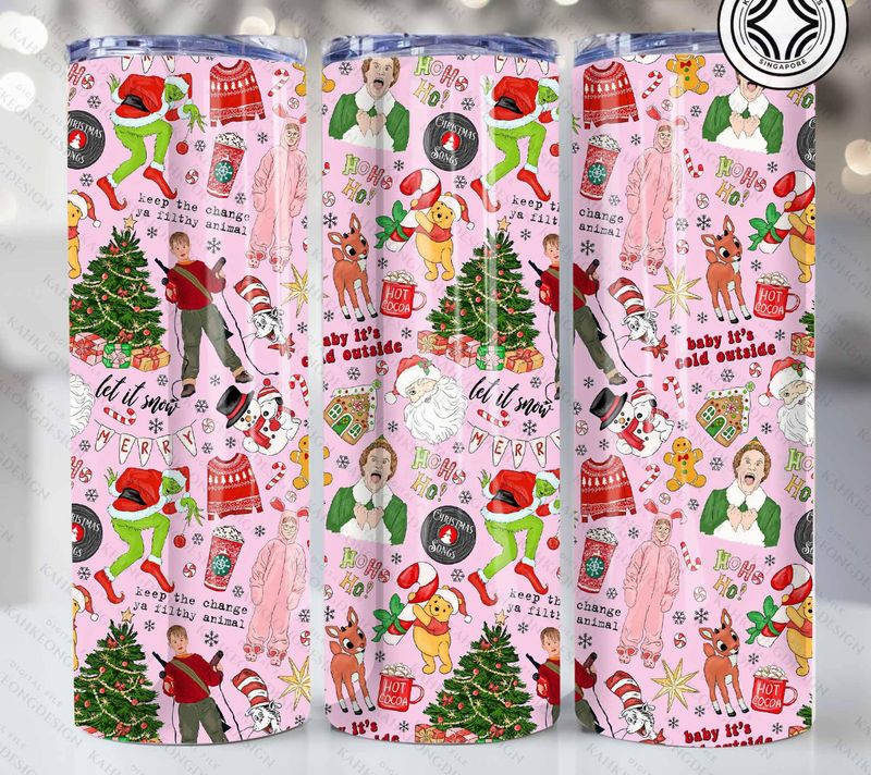 Christmas Collage Tumbler