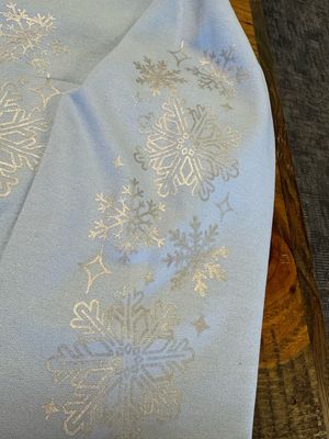 Let It Snow Metallic Silver Crewneck