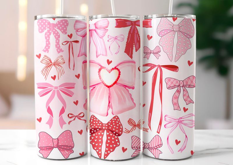 Valentines Bow Tumbler
