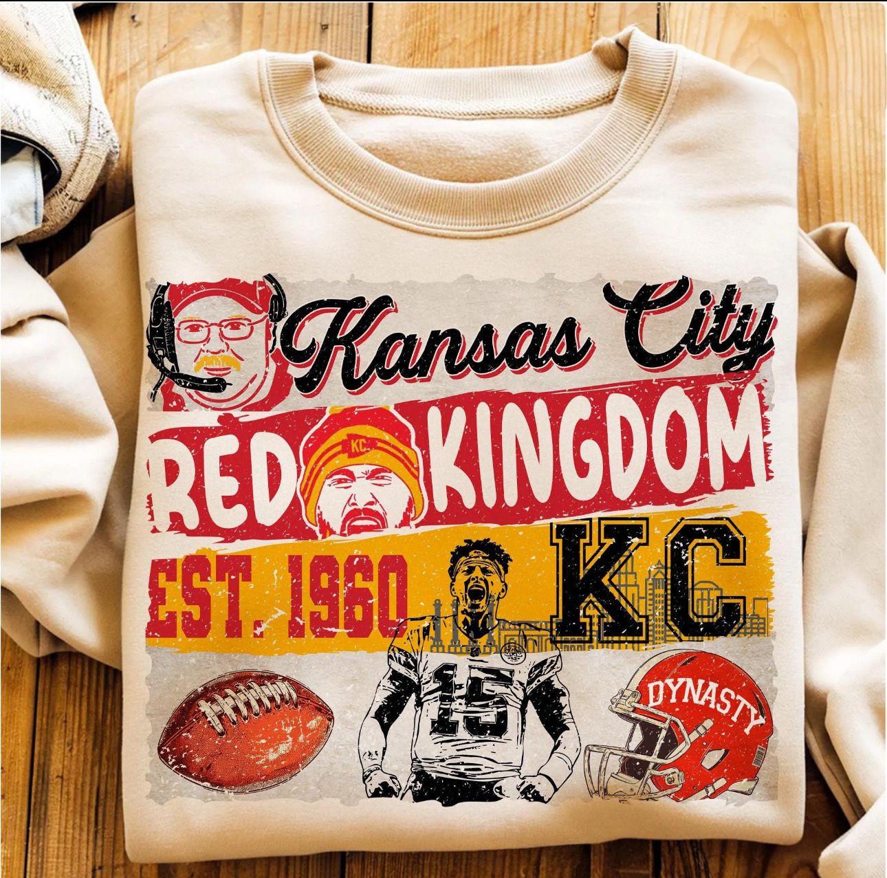 Kc Red Kingdom Distressed (youth And Adult)