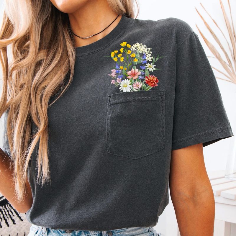 Spring Flowers With Pocket