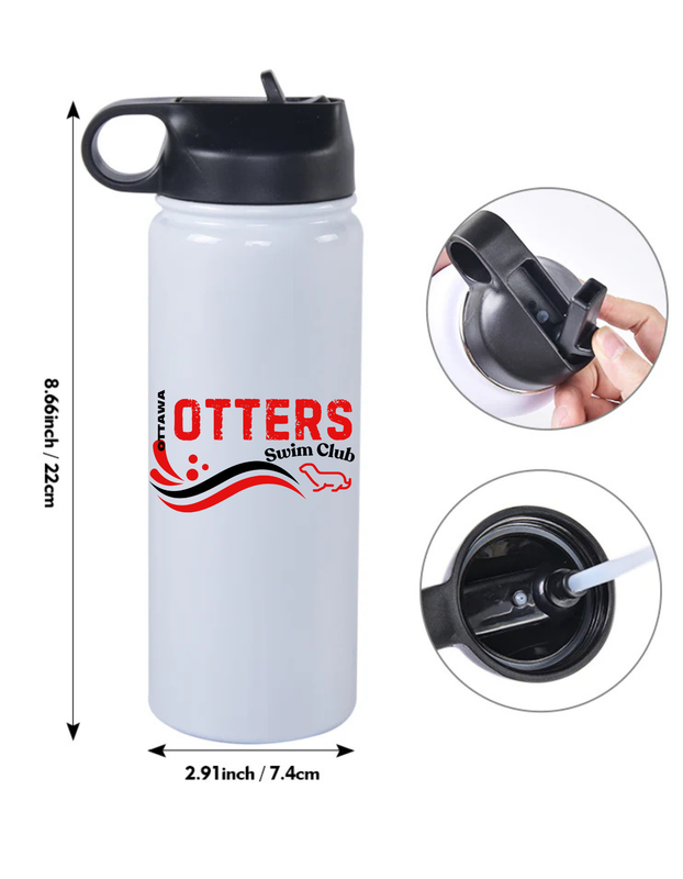 Otters Swim Club 18oz Water Bottle