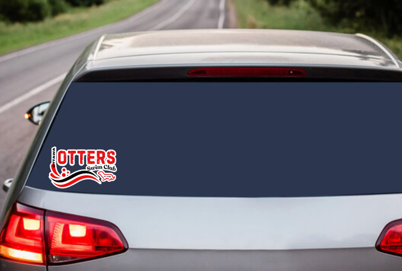 Otters Swim Club Decal Sticker
