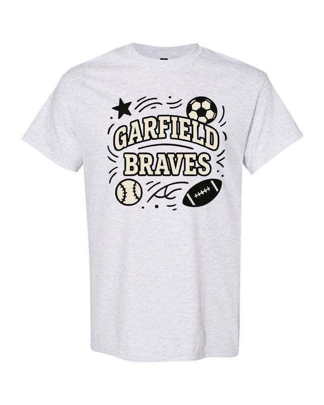 Garfield Braves Doodle Sports