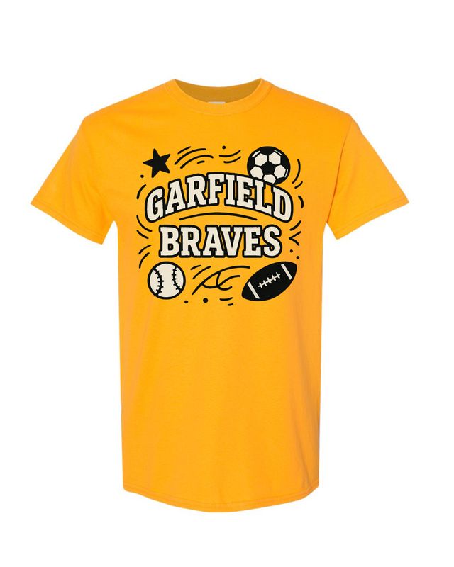 Garfield Braves Doodle Sports