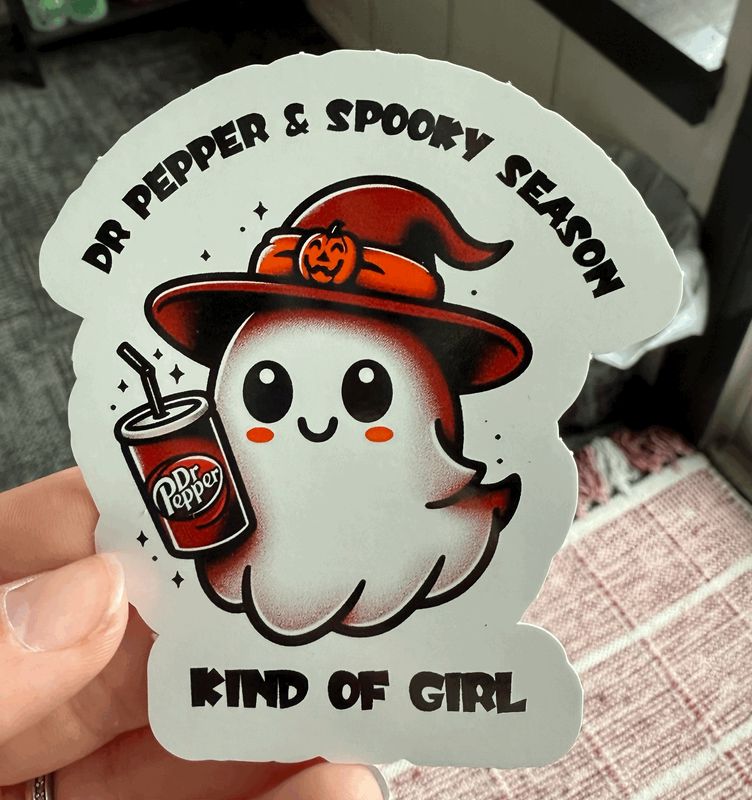 Dr. Pepper &amp; Spooky Season Sticker (3inch)