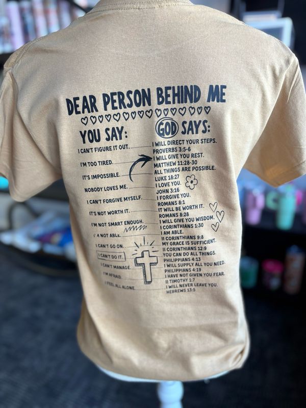 Dear Person Behind Me