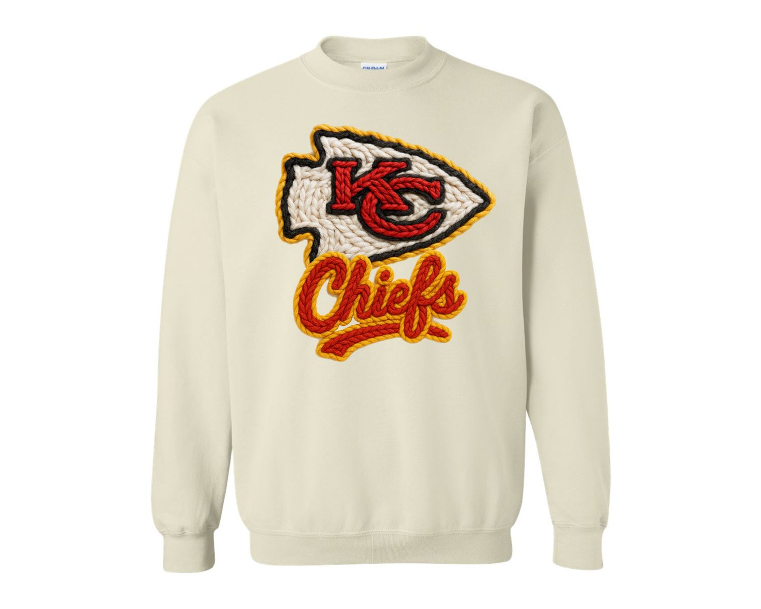 Faux Crochet KC Chiefs Faux Crochet KC Chiefs