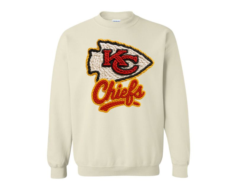 Faux Crochet KC Chiefs Faux Crochet KC Chiefs