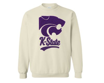Faux Crochet K State Wildcats