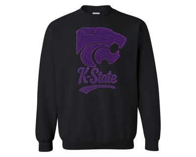 Faux Crochet K State Wildcats