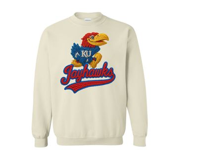 Faux Crochet Ku Jayhawks