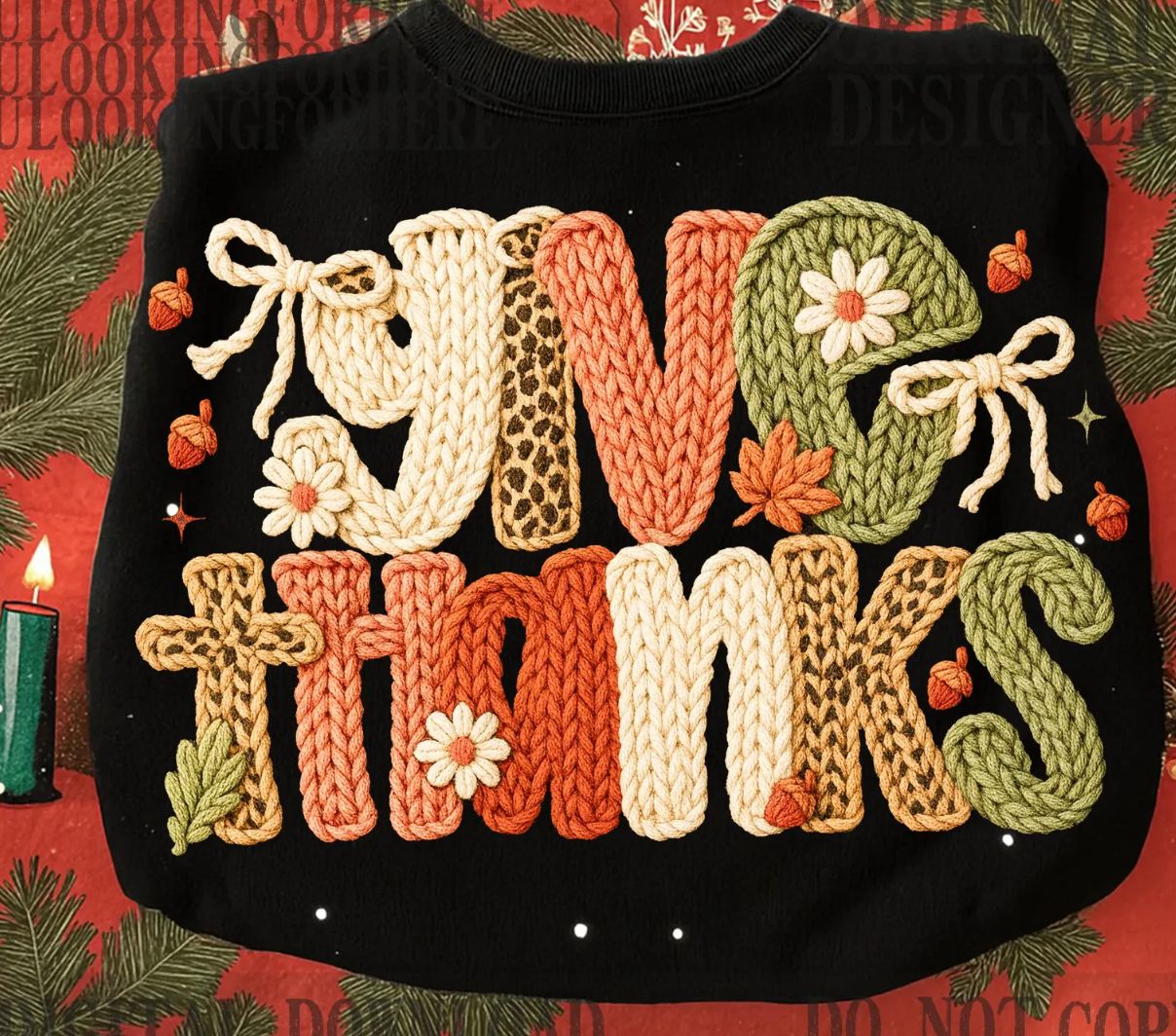 Faux Crochet Give Thanks (Kids) Faux Crochet Give Thanks (Kids)