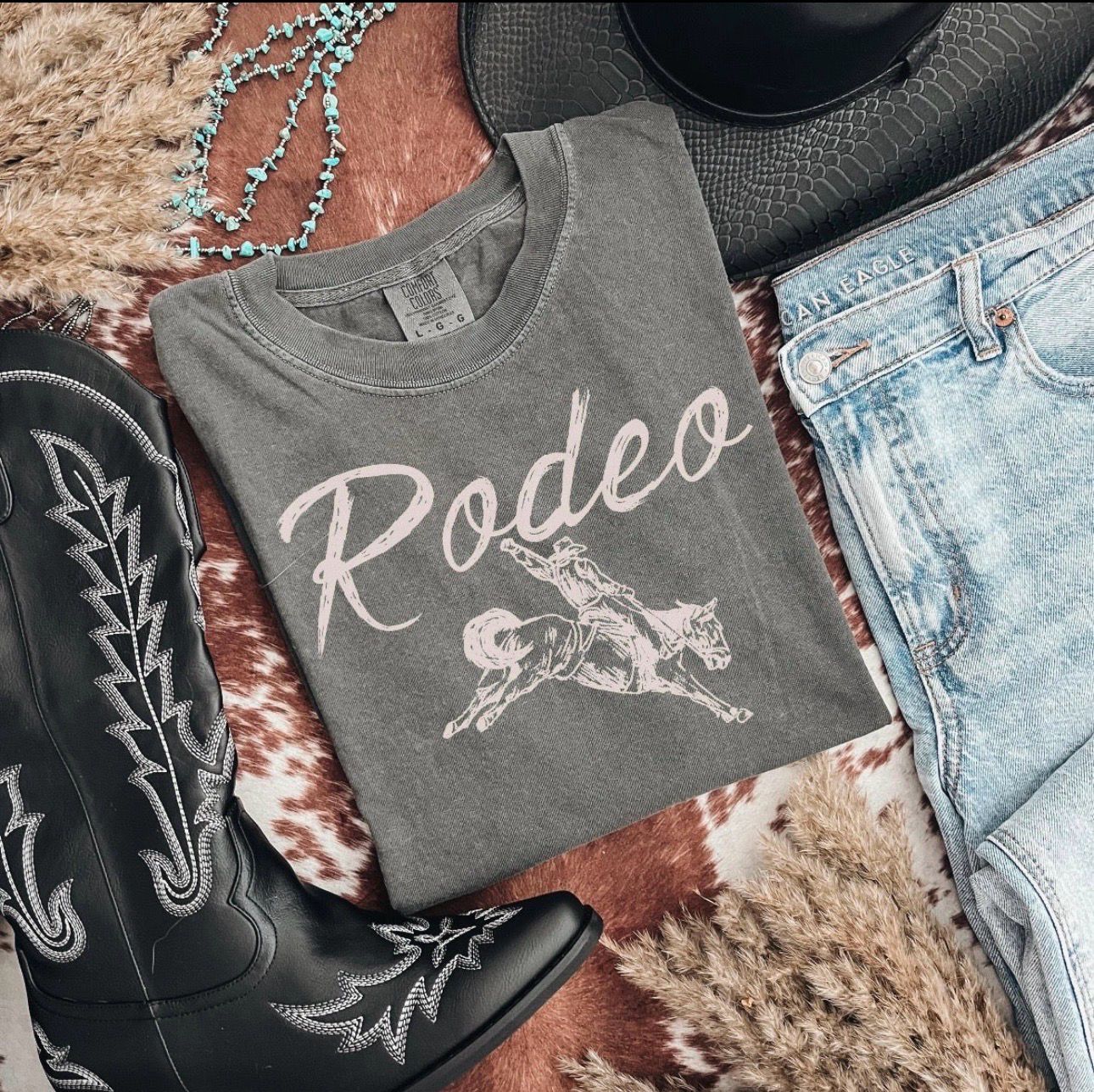 Rodeo (Adult &amp; Youth) (tan colored print)