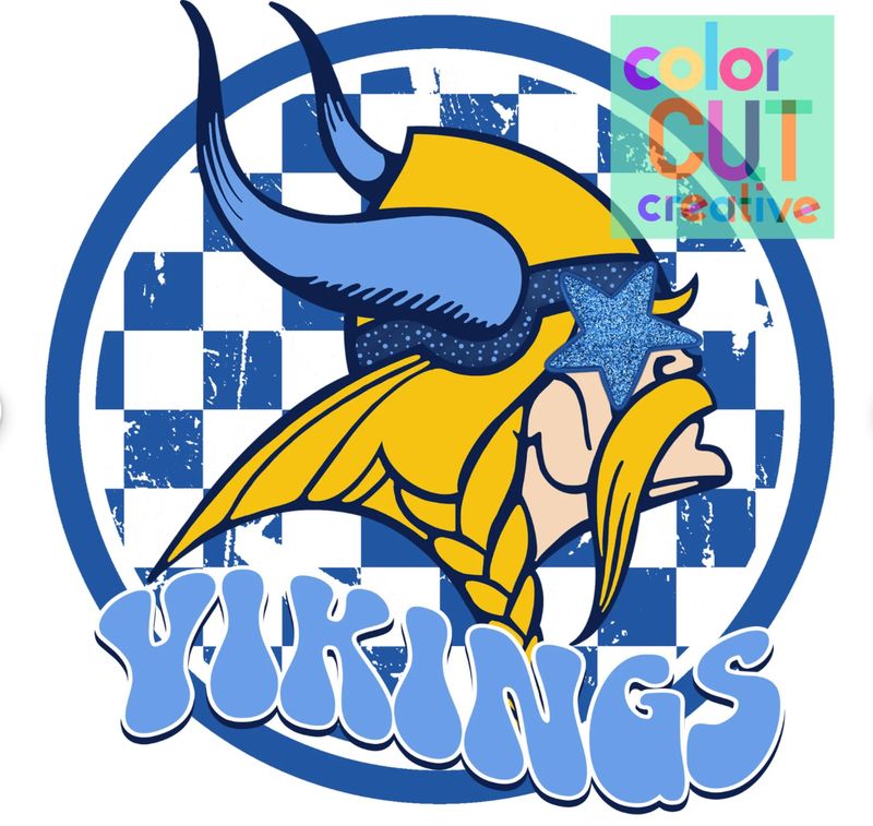 Vikings Checkered Retro