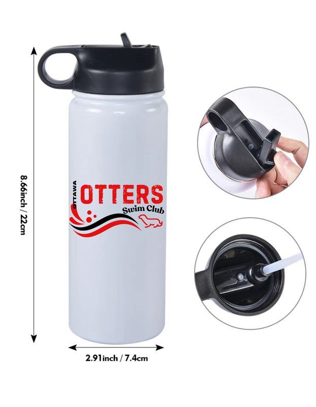 Otters Swim Club 18oz Water Bottle