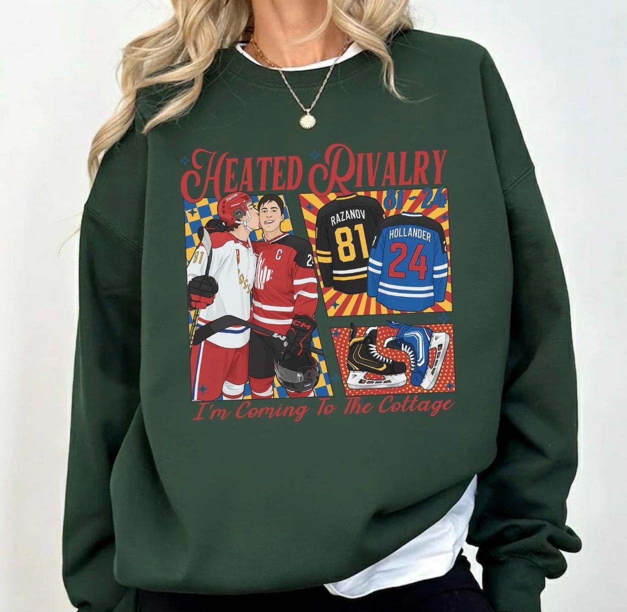 Heated Rivalry I’m Coming To Cottage Collage