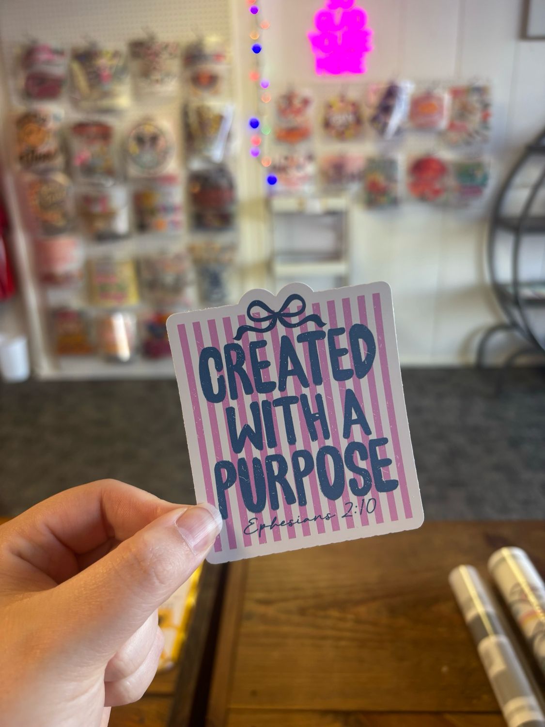 Created With A Purpose Sticker (3inch)
