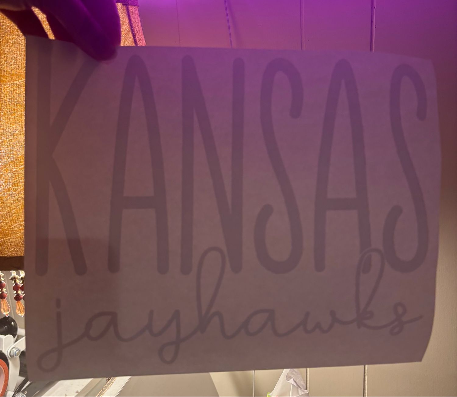 Kansas Jayhawks (white Ink)