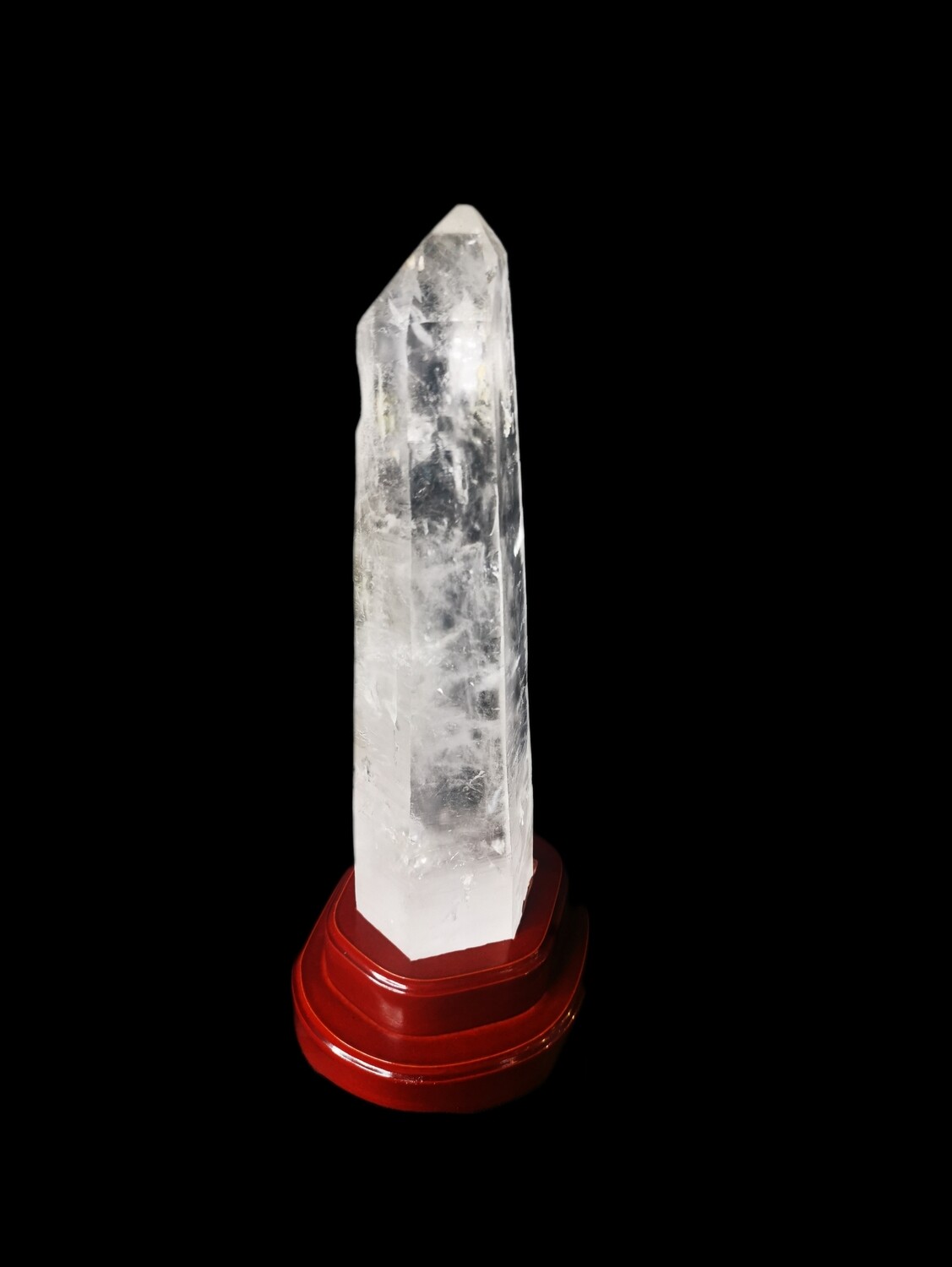 Clear Quartz Tower in Stand