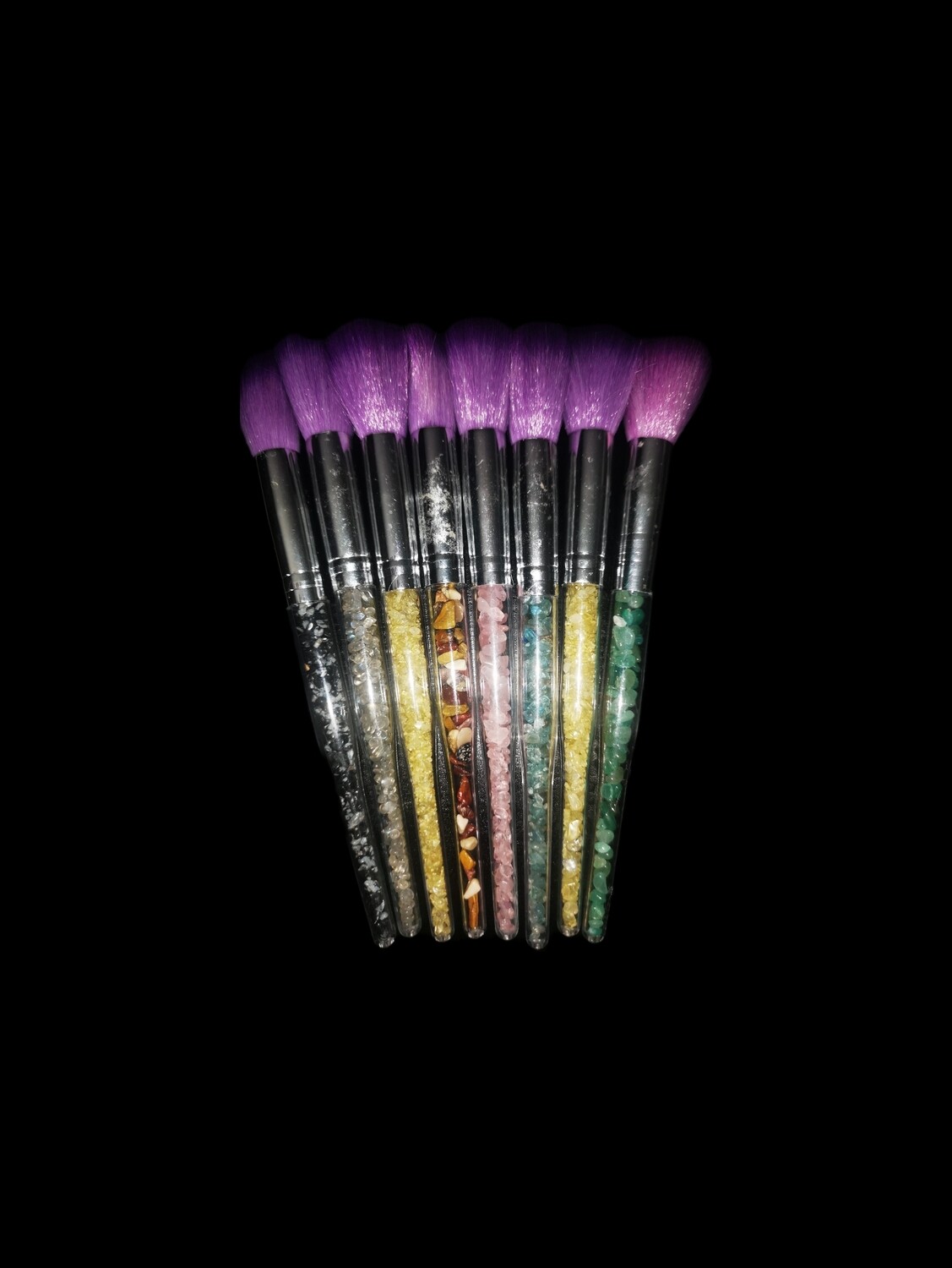 Crystal Handle Make - Up Brushes