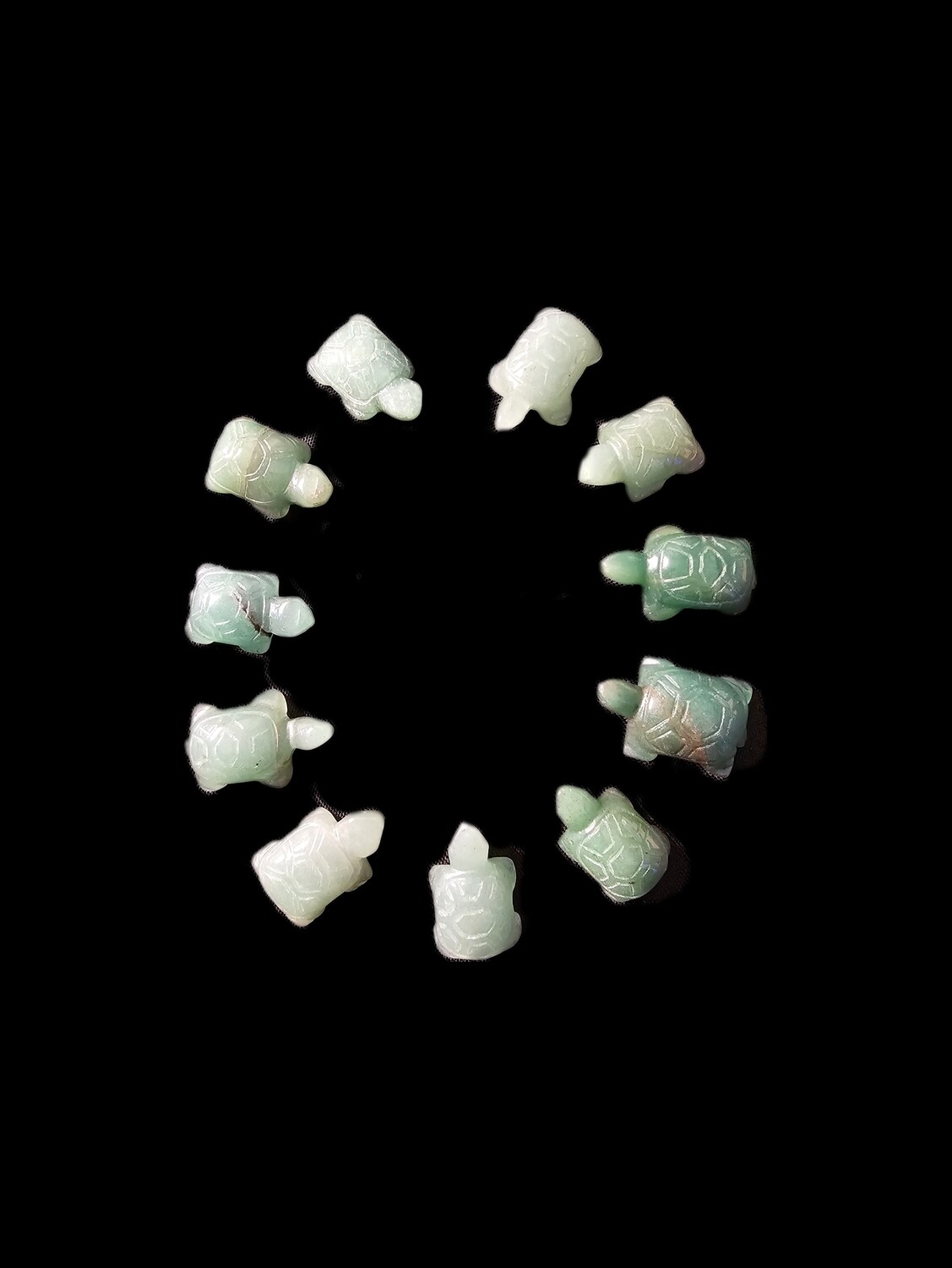 Mini Green Aventurine Turtles
