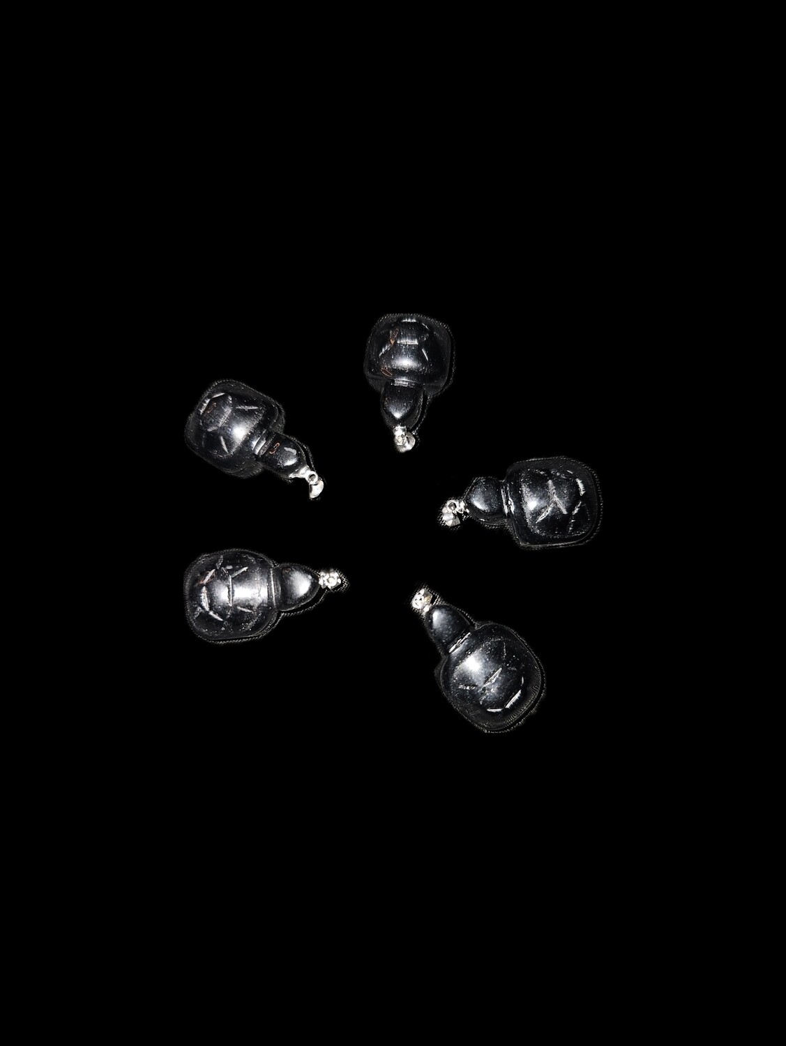 Pendant Turtle Black Obsidian