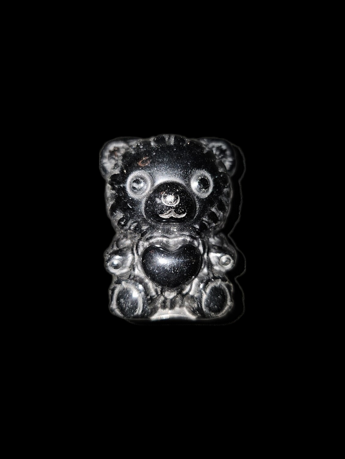 Black Obsidian Heart Bears