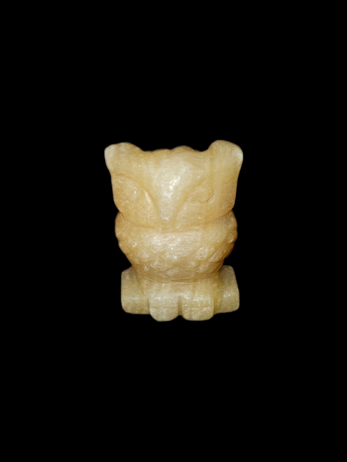 Yellow Calcite Owls