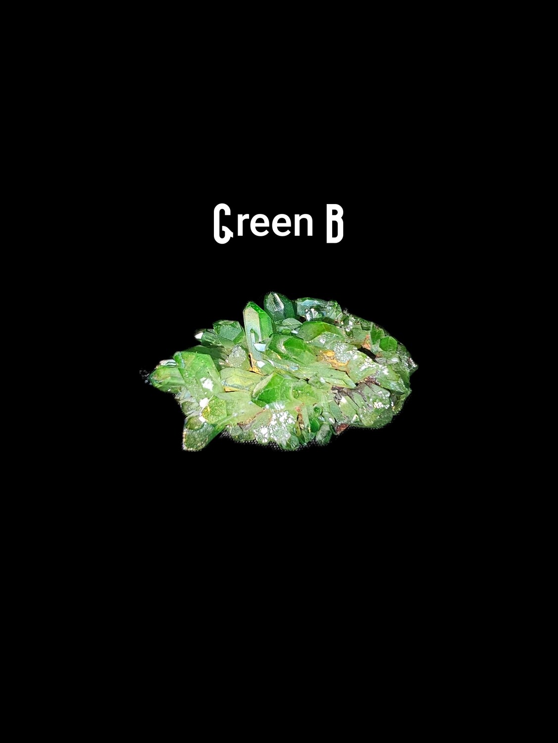 Aura Quartz Clusters (Green)
