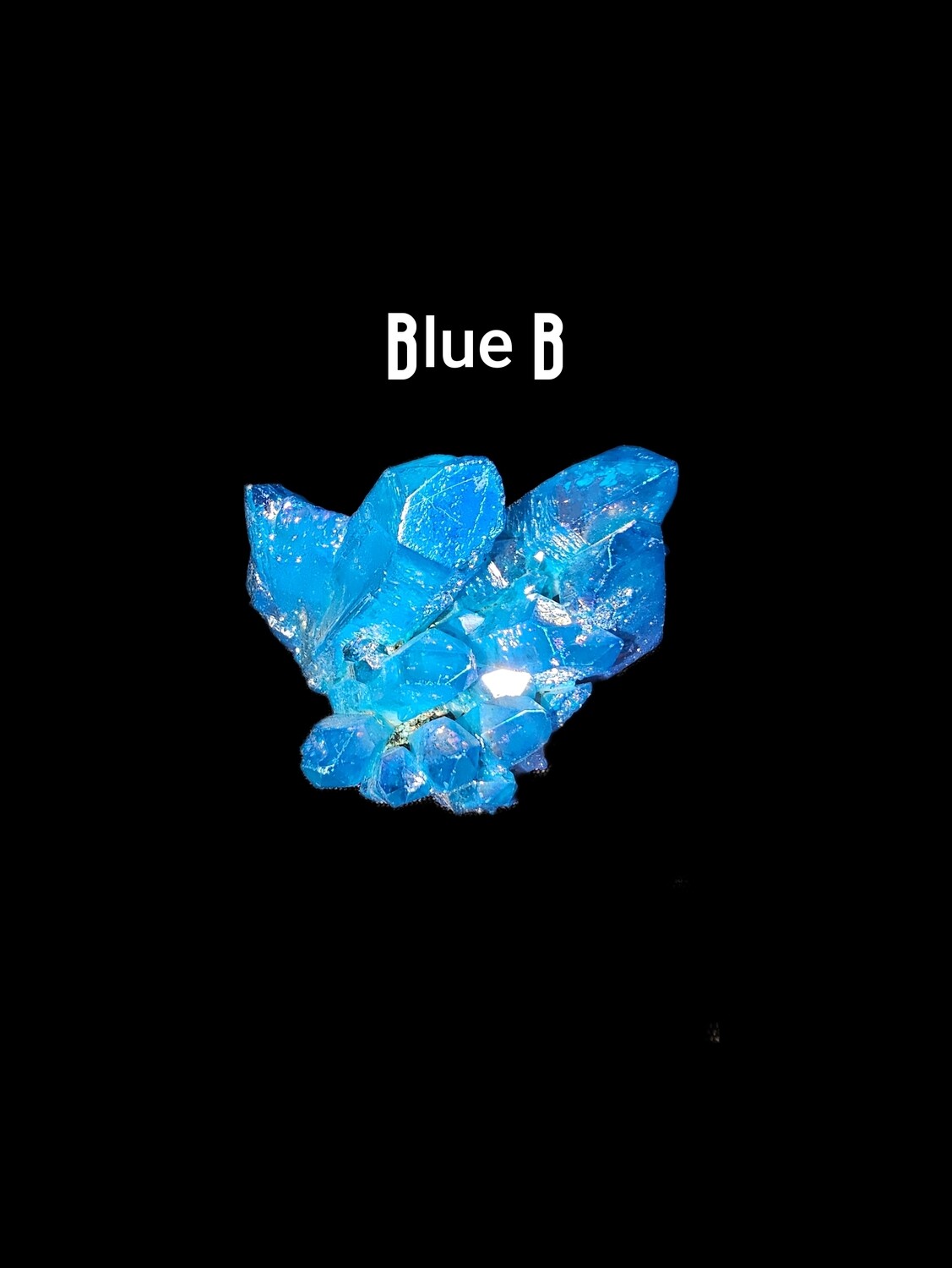 Aura Quartz Clusters (Blue)