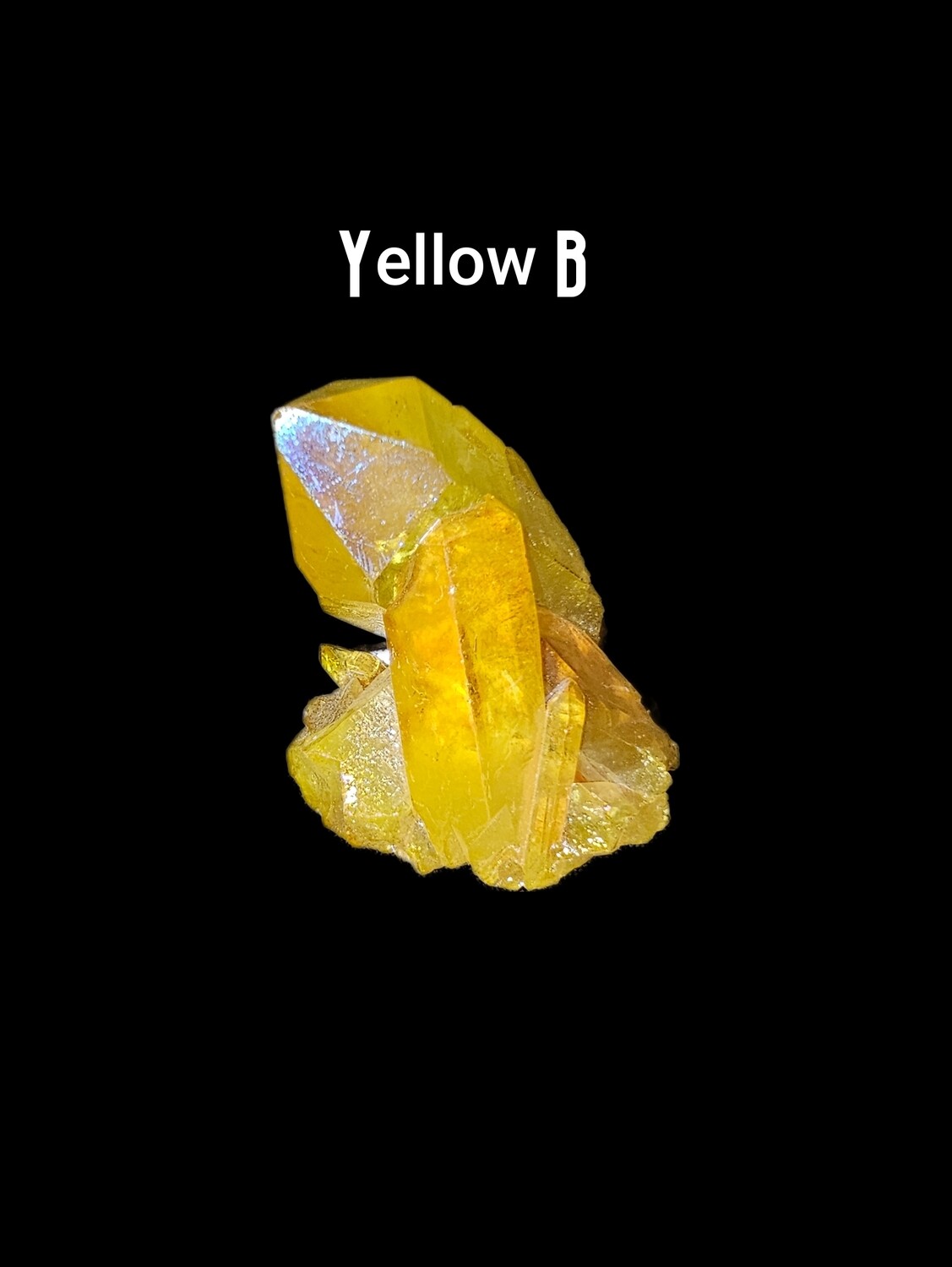Aura Quartz Clusters (Yellow)