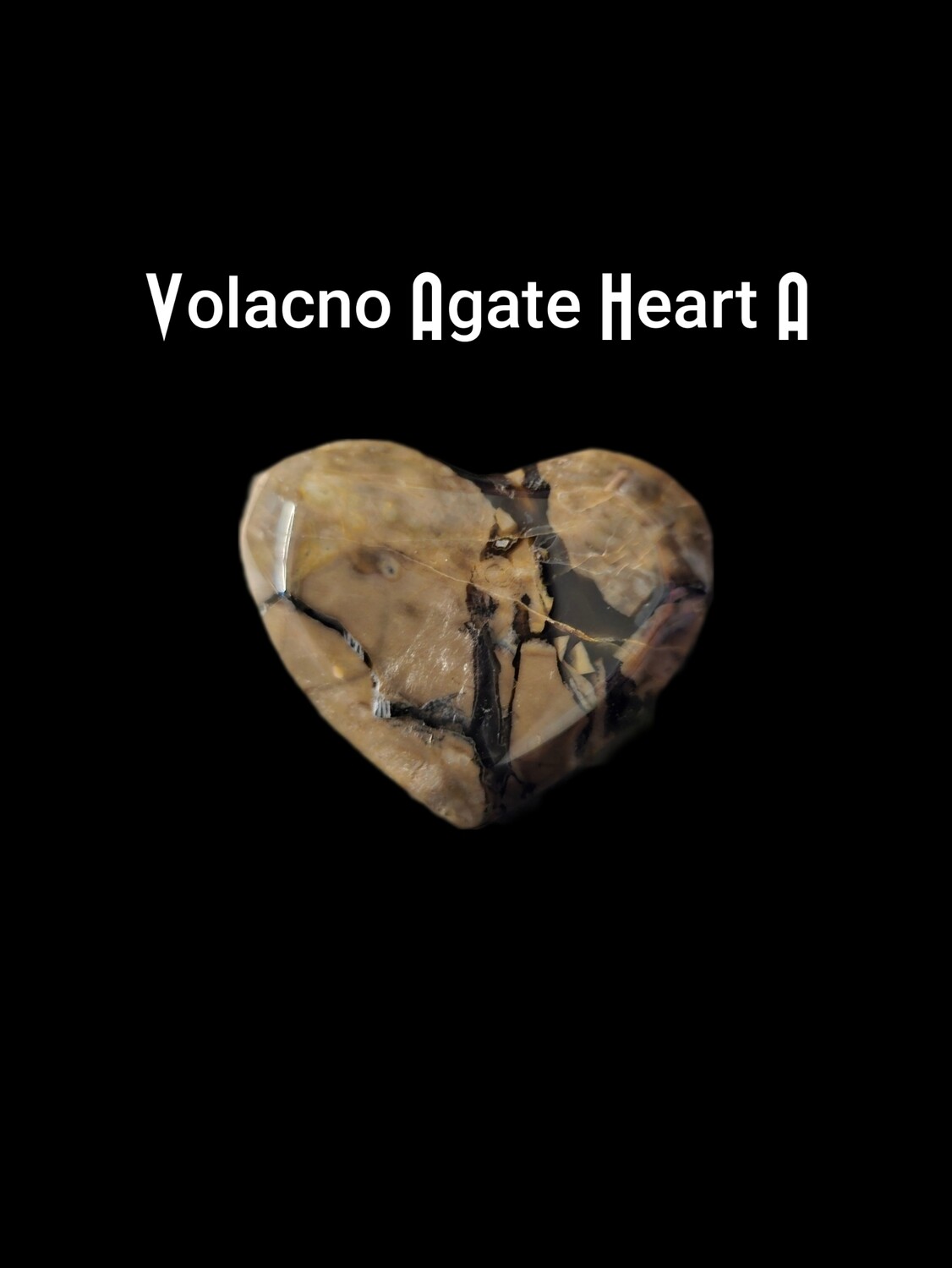 Volcano Agate Heart