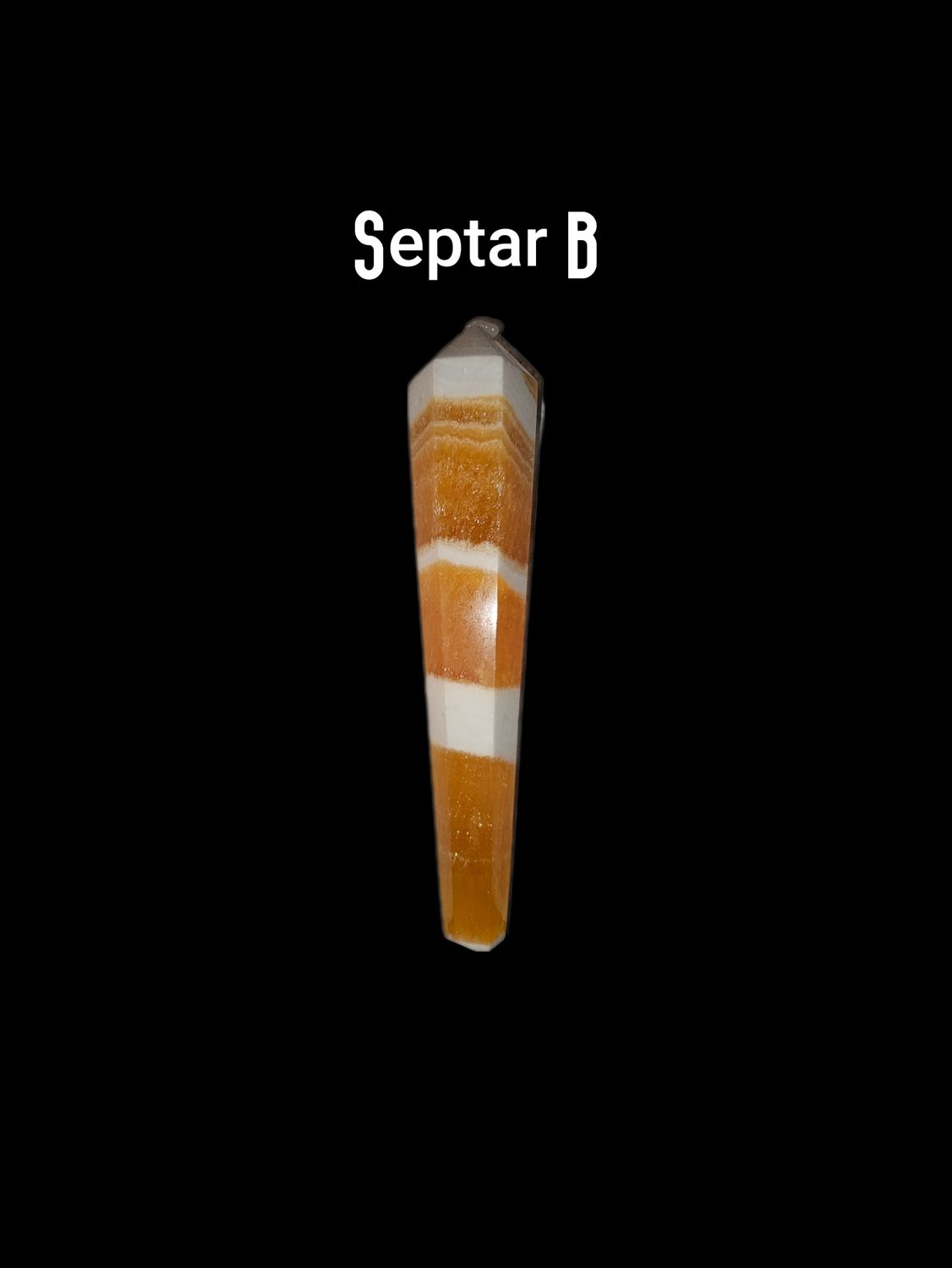 Yellow Banded Calcite Septar