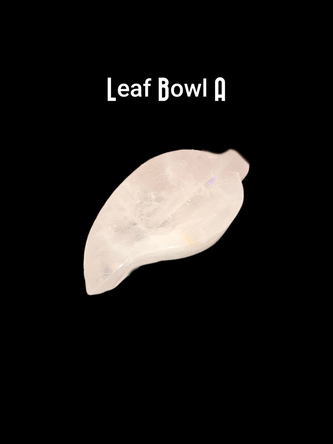 Rose Quartz Leaf Bowls