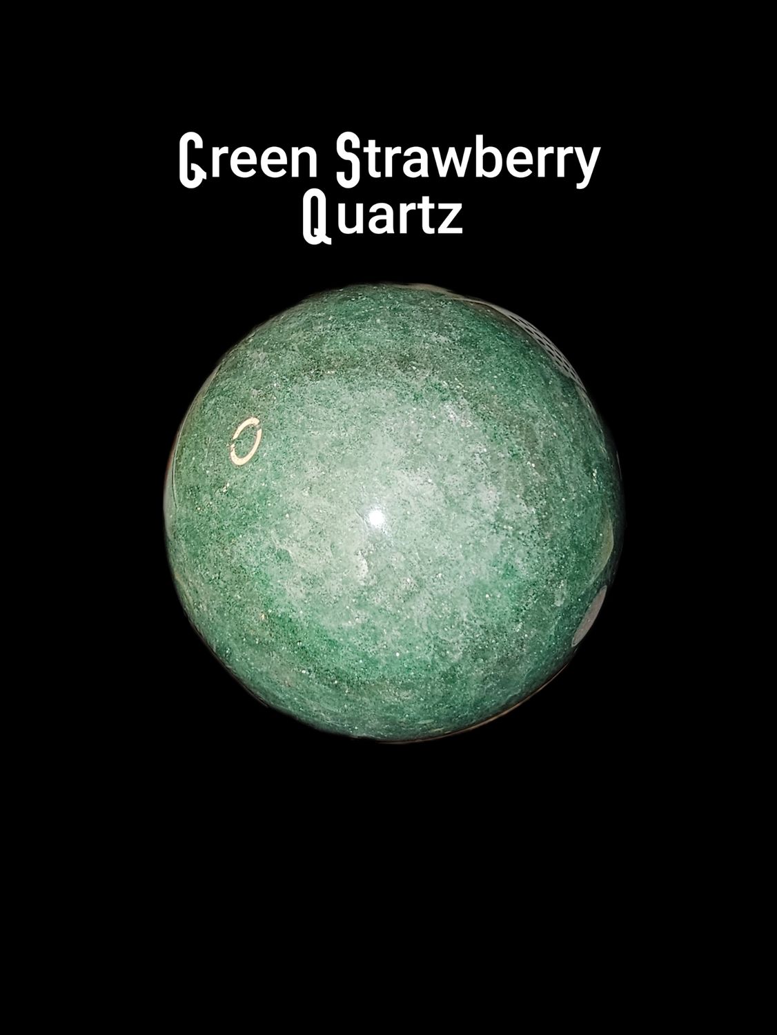 Sphere Green Strawberry Quartz Large