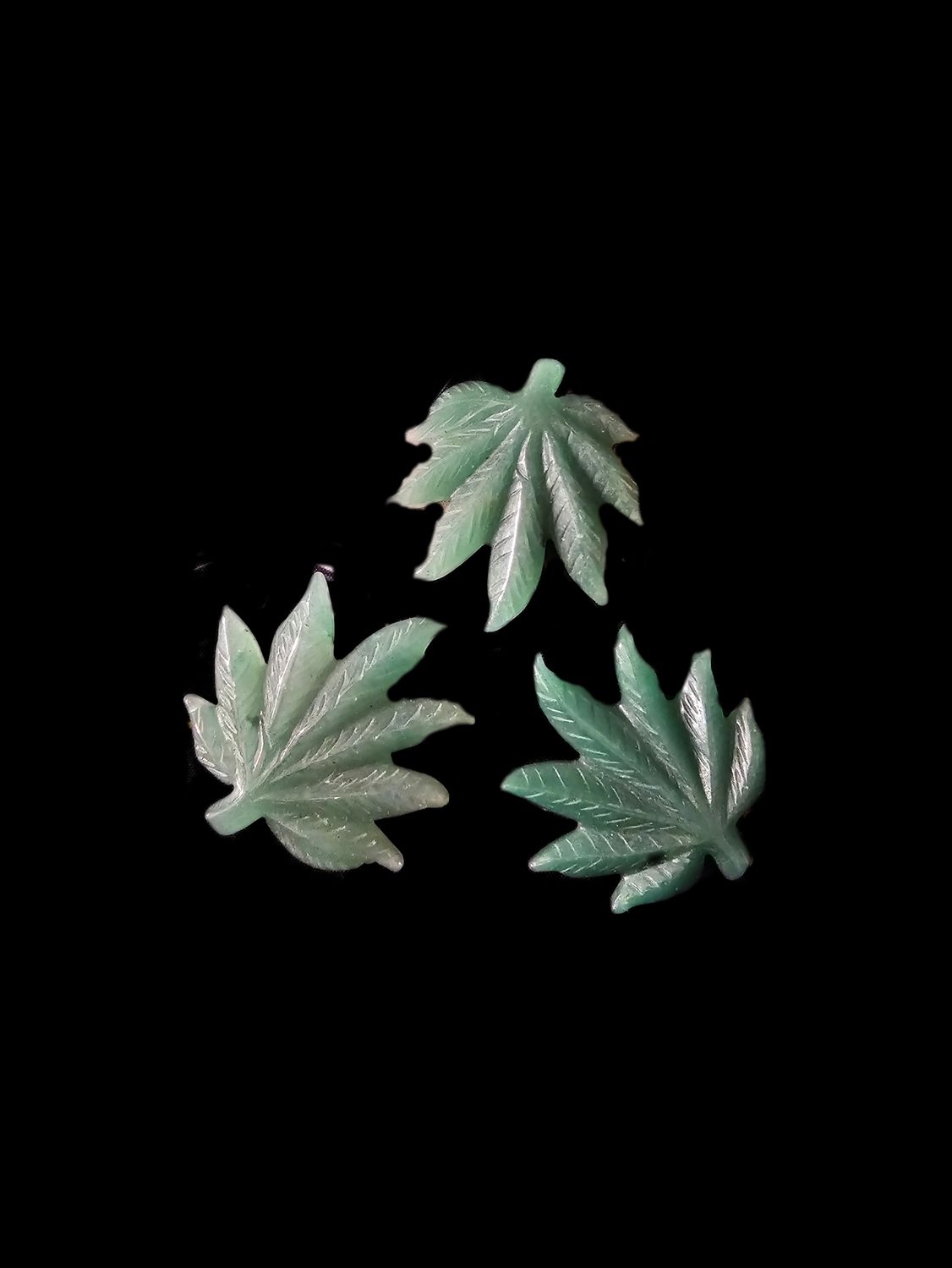 Green Aventurine Leaves