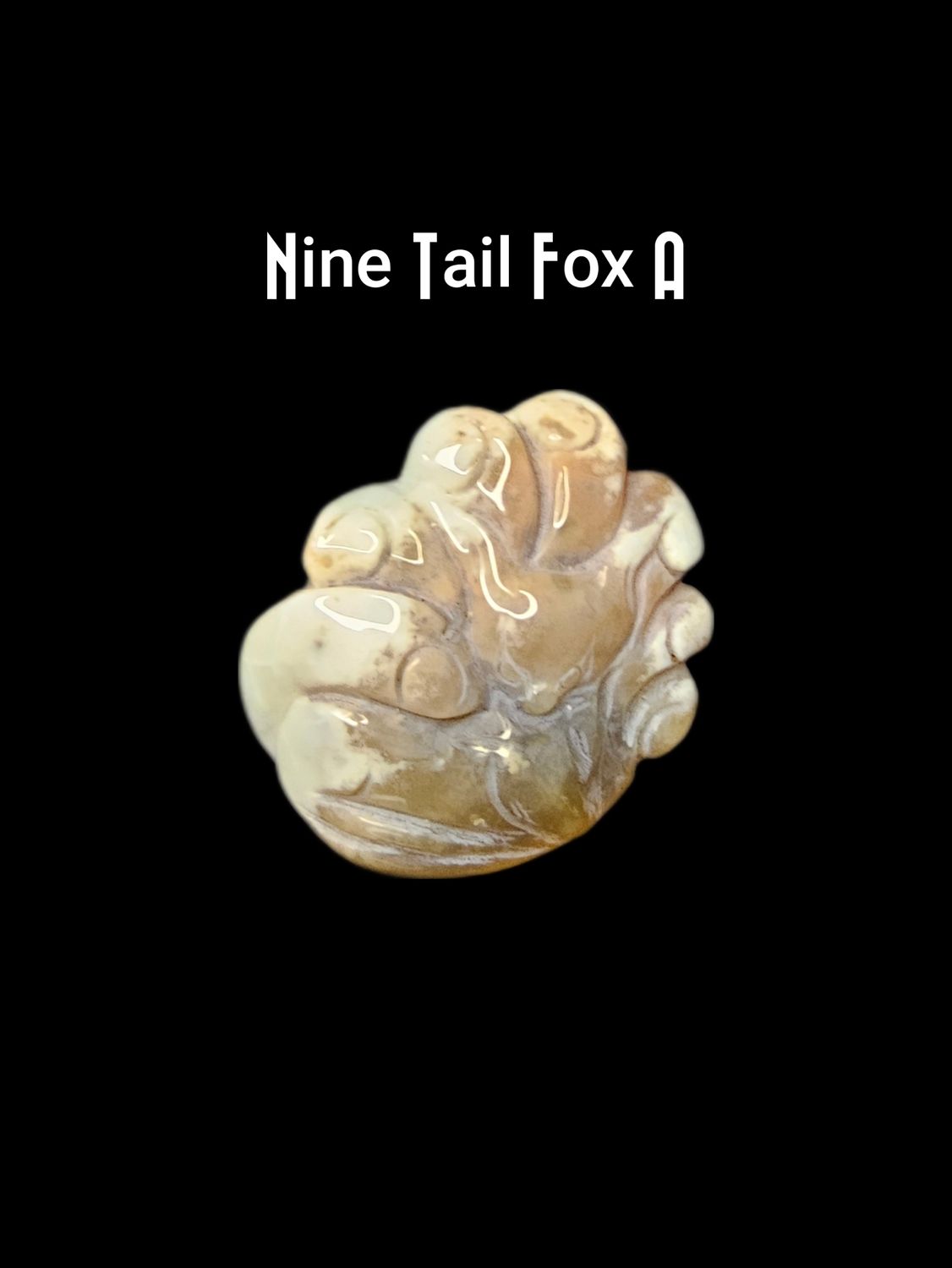 Flower Agate Nine Tail Fox