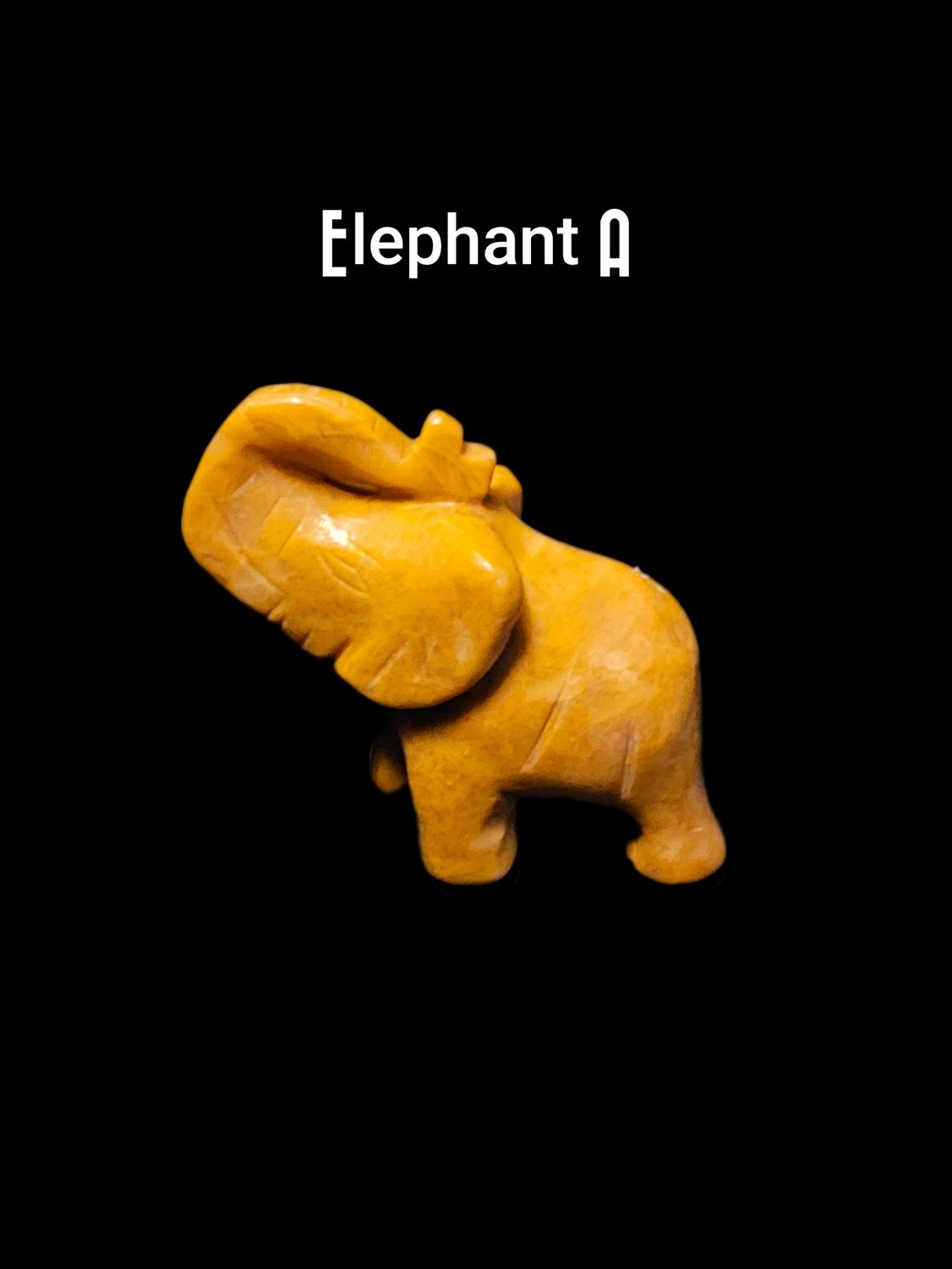 Yellow Aventurine Elephants