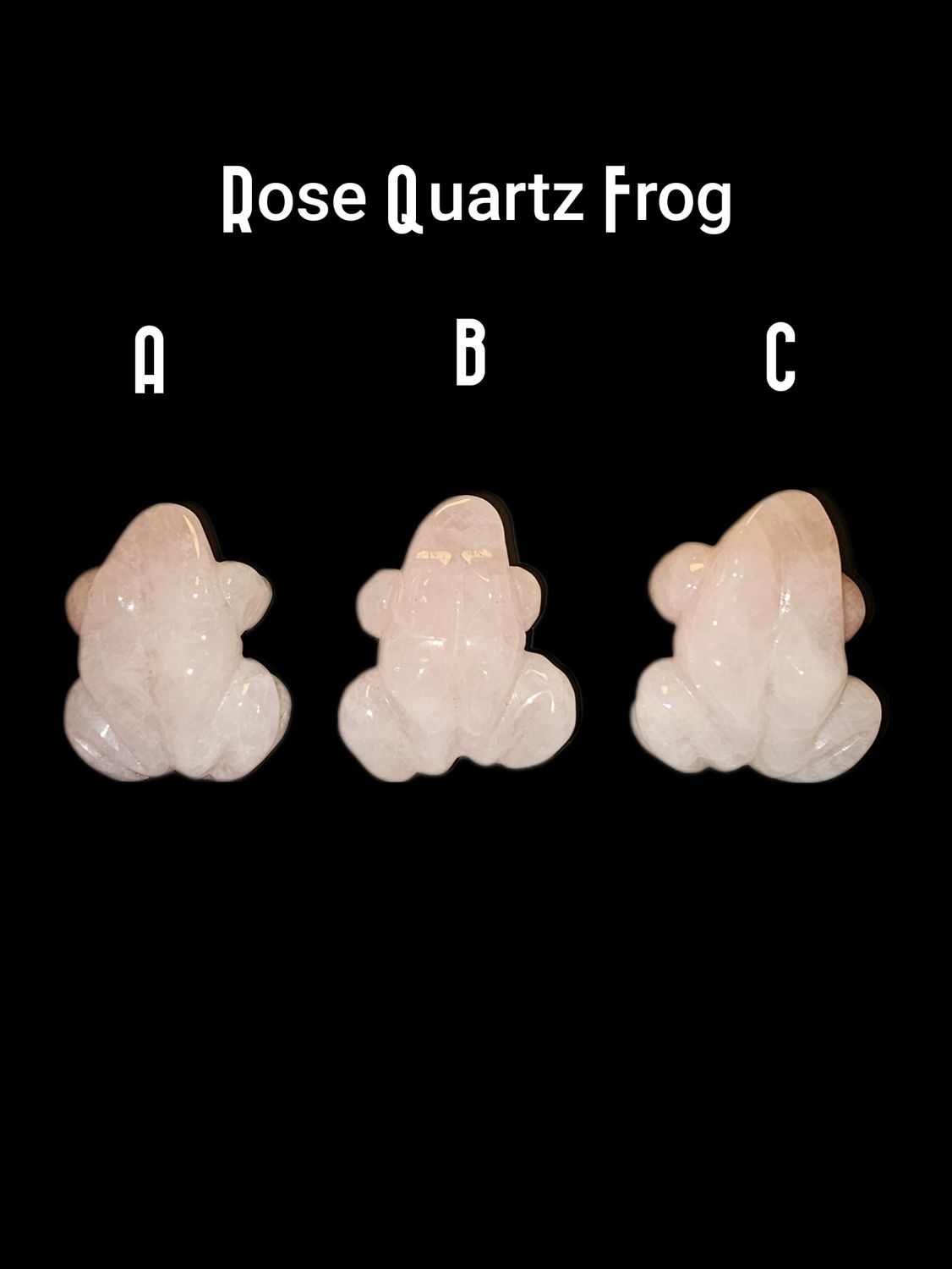 Rose Quartz Frogs
