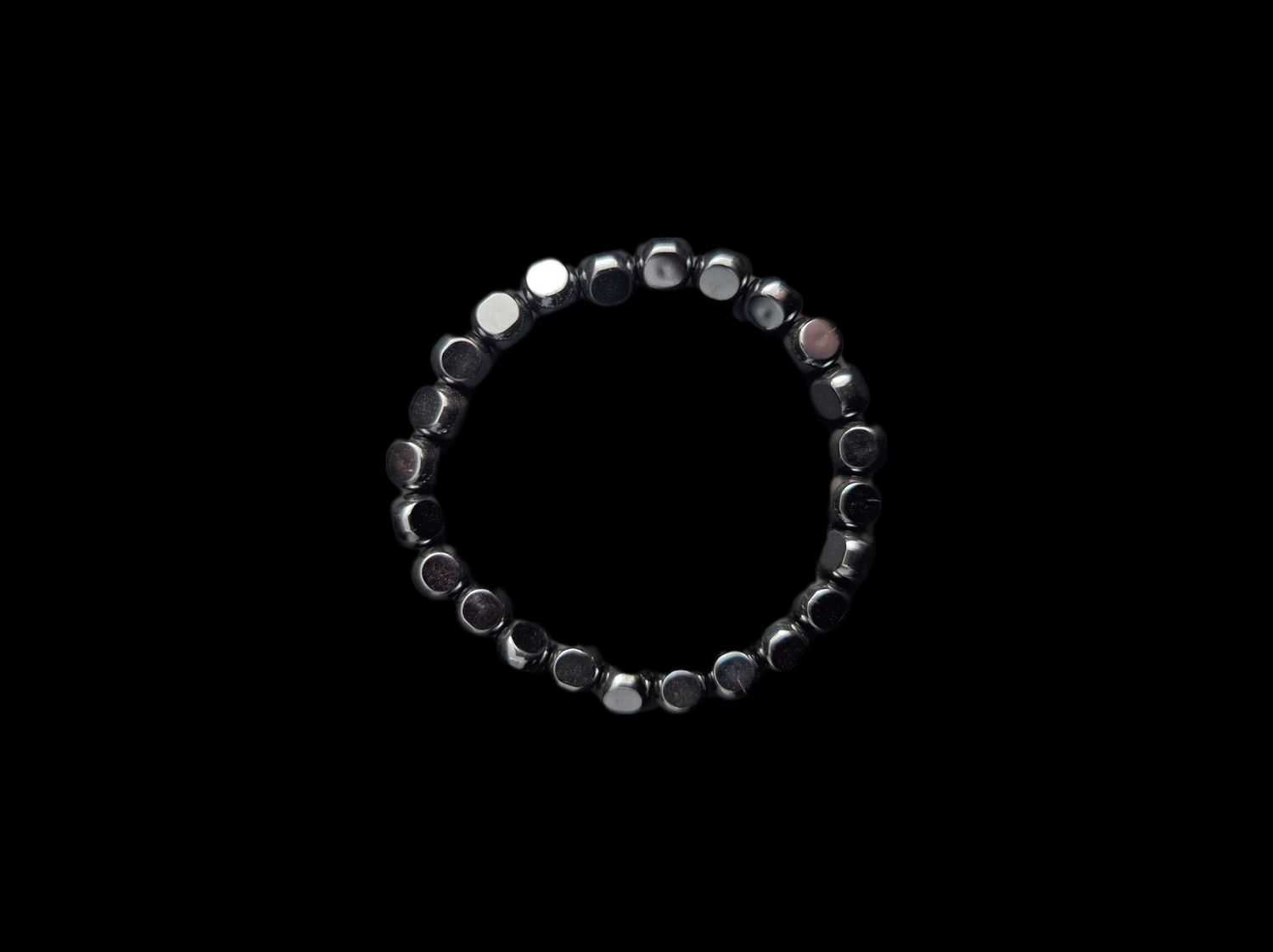 Bracelet Hematite Cubed