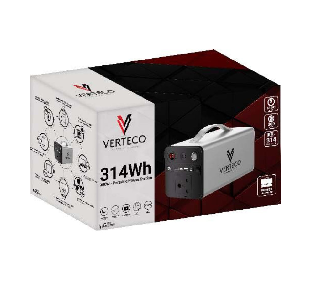 Verteco Elecstor CORE 300W Portable Power Station 8 4000mAh - 314WH