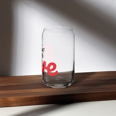 Can-shaped glass