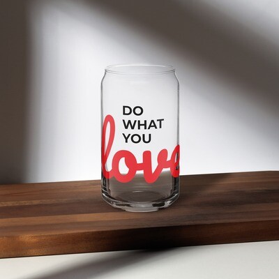 Can-shaped glass