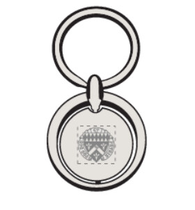 Circular Key Chain